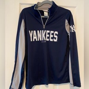 NY Yankees quarter zip pullover .  Youth 14/16 . Fits like a woman’s Small